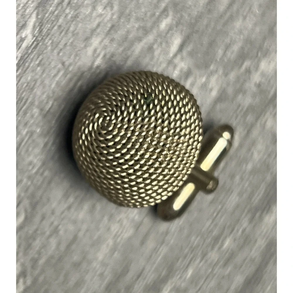Vintage Gold Tone Rope Mesh‎ Knot Cufflinks Men's Fashion Jewelry Accessories
